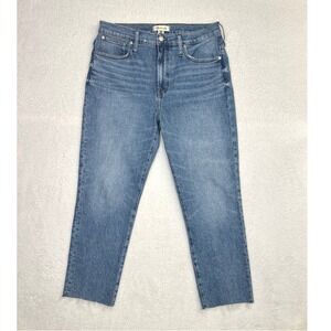 Madewell The Perfect Vintage Jean High Rise Straight Leg Crop  Denim Size 31